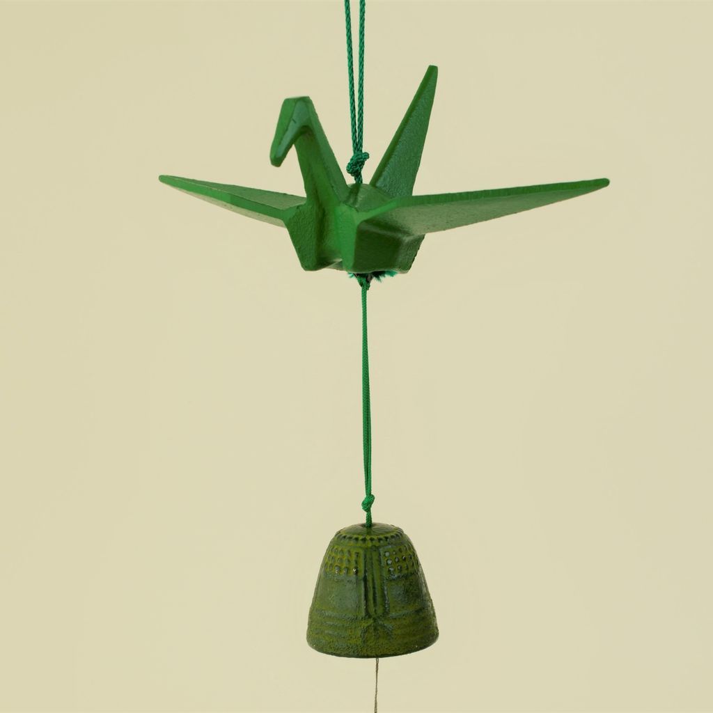 Cast Iron Wind Bell "Paper Crane"