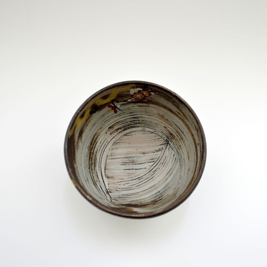 Kiyomizu Ware Tea bowl “Crane”