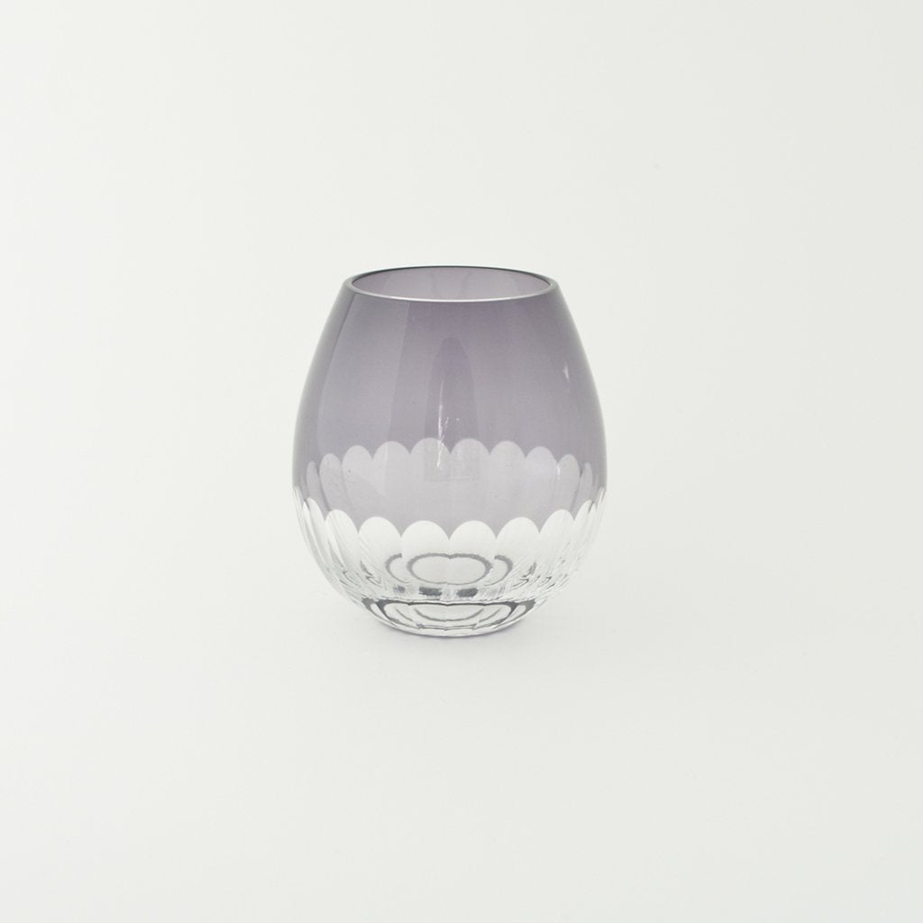 Edo Kiriko Glass “Karai” Kamaboko Purple