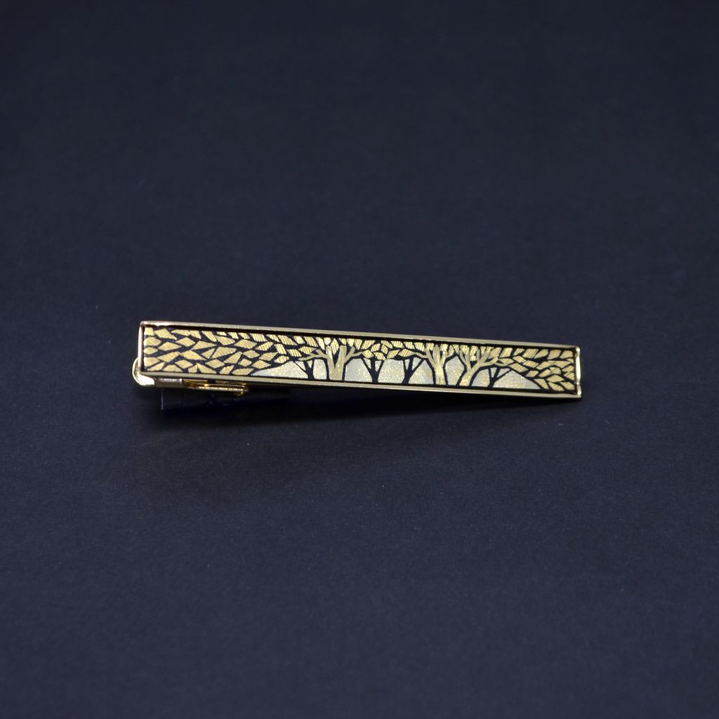 Kyoto Damascene Tie clip 55×7 "Grove"