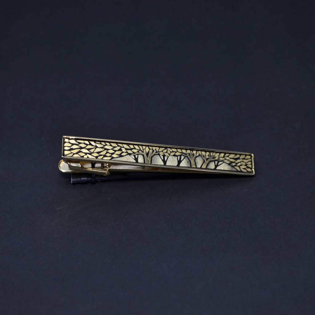 Kyoto Damascene Tie clip 55×7 "Grove"