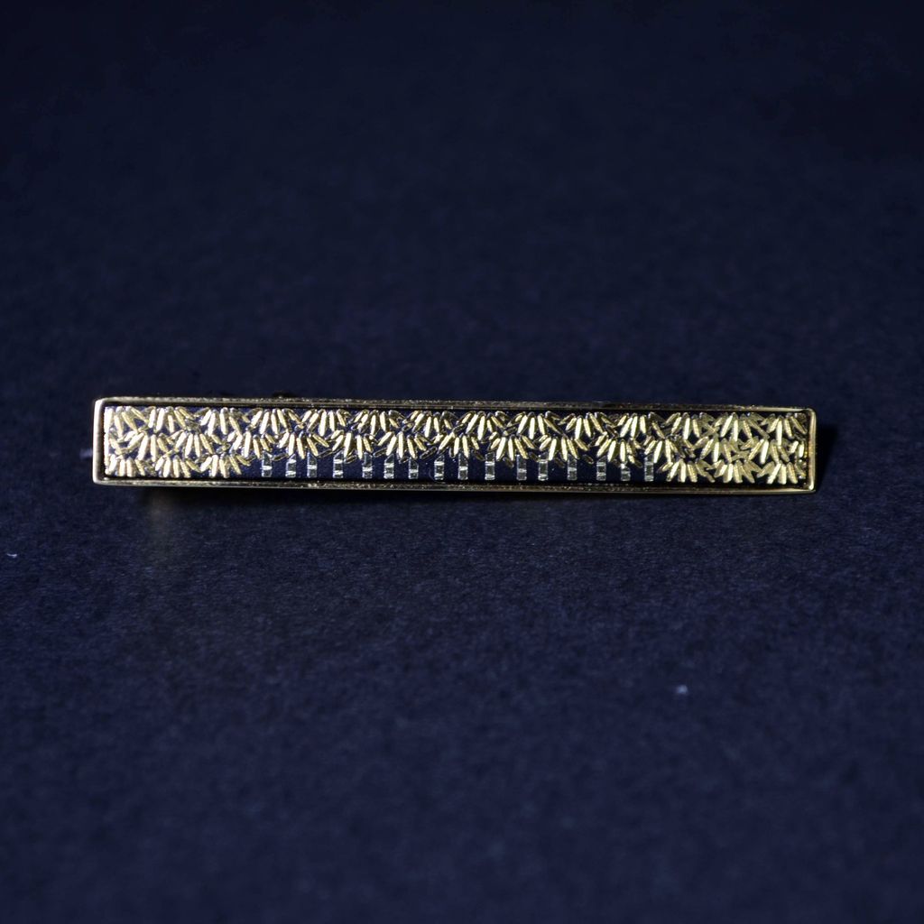 Kyoto Damascene Tie clip 55×7 "Bamboo Forest"
