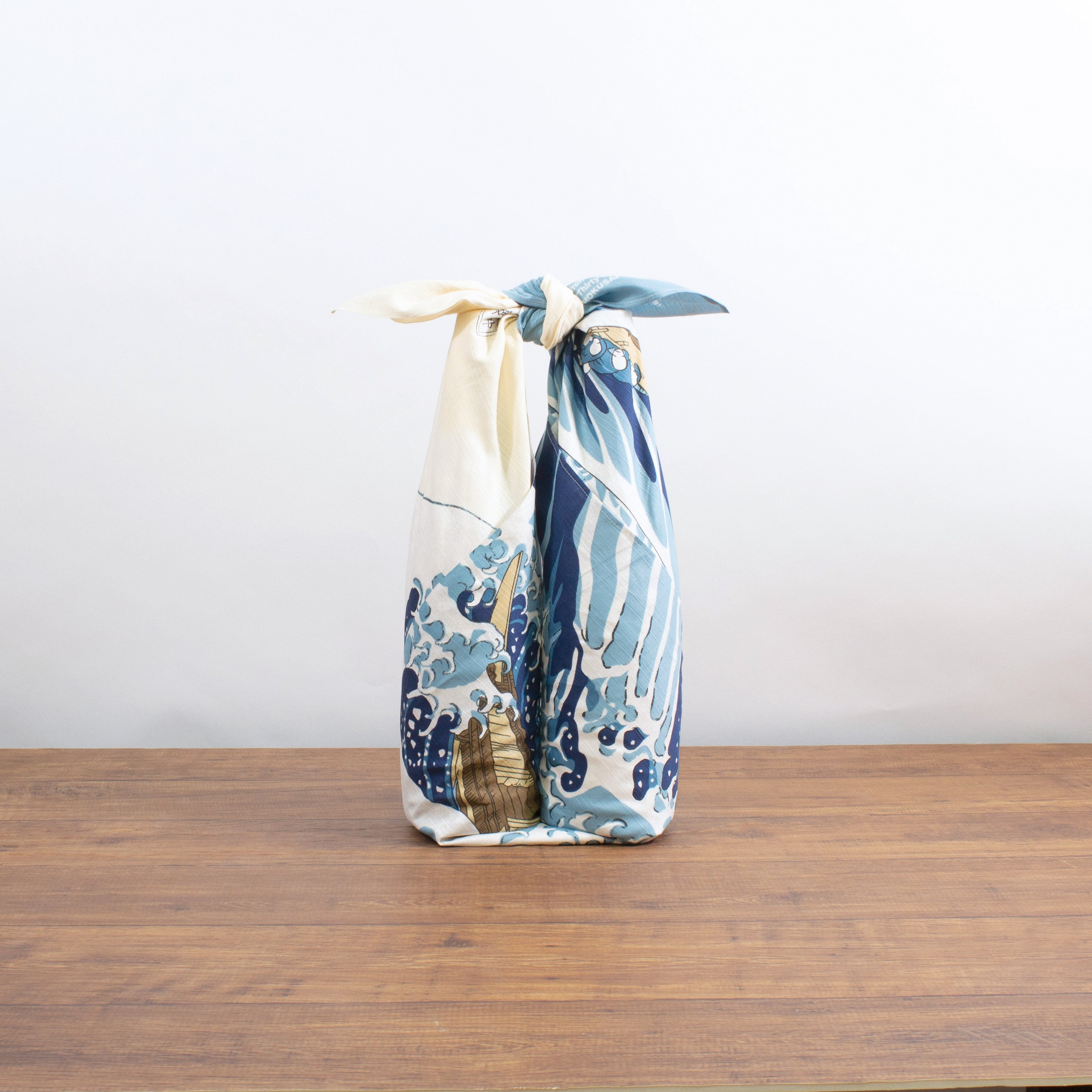 Furoshiki Wrapping Cloth "Hokusai's The Wave Motif"