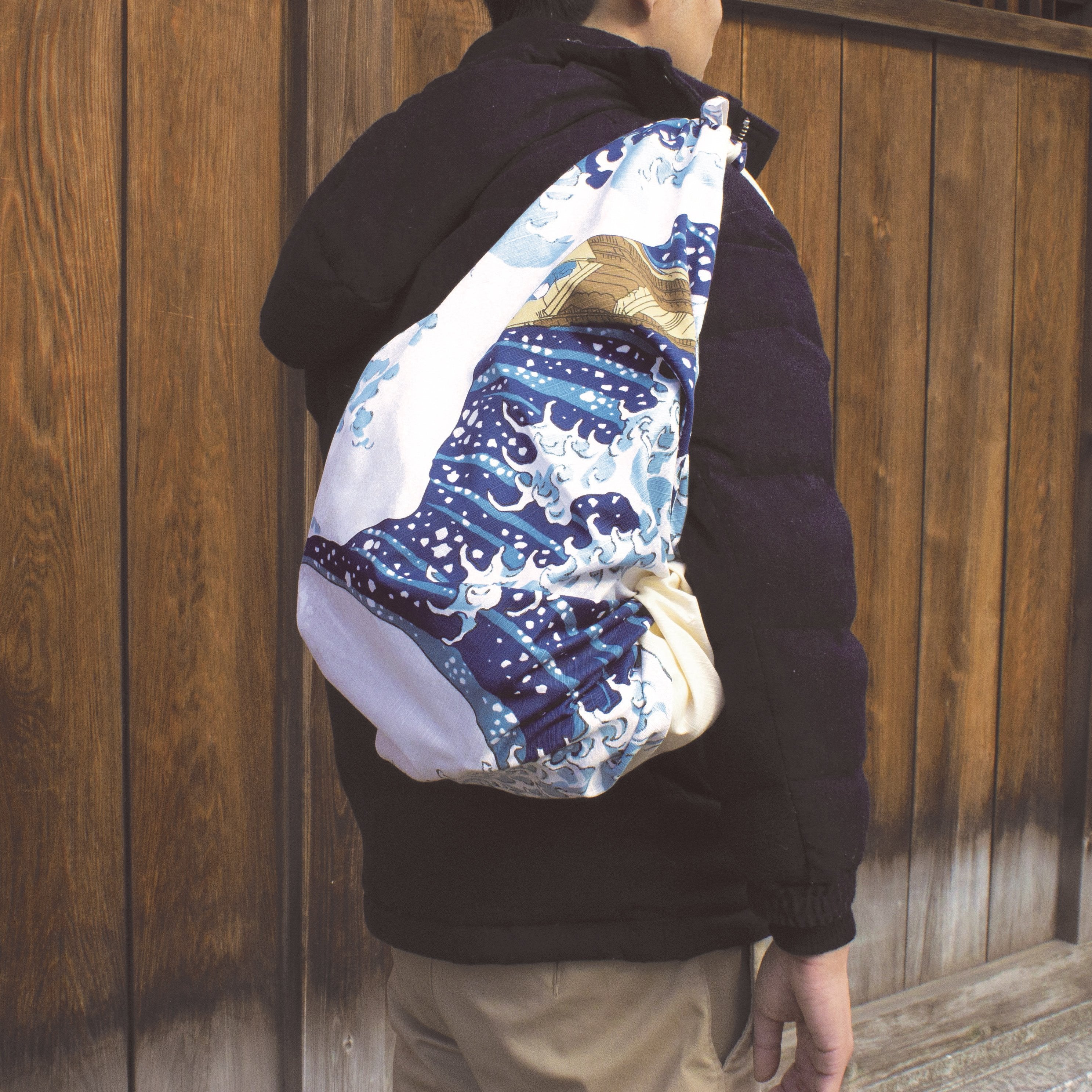 Furoshiki Wrapping Cloth "Hokusai's The Wave Motif"