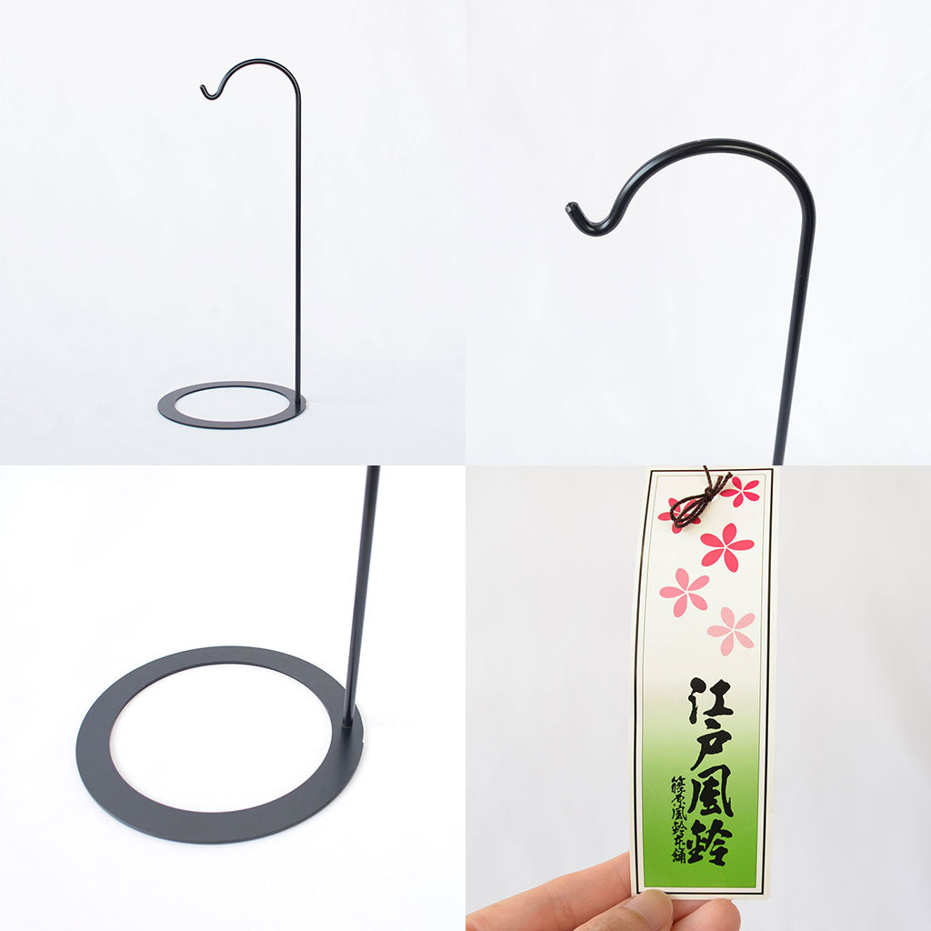 Glass Wind Bell Small Round "Two colors Goldfish"