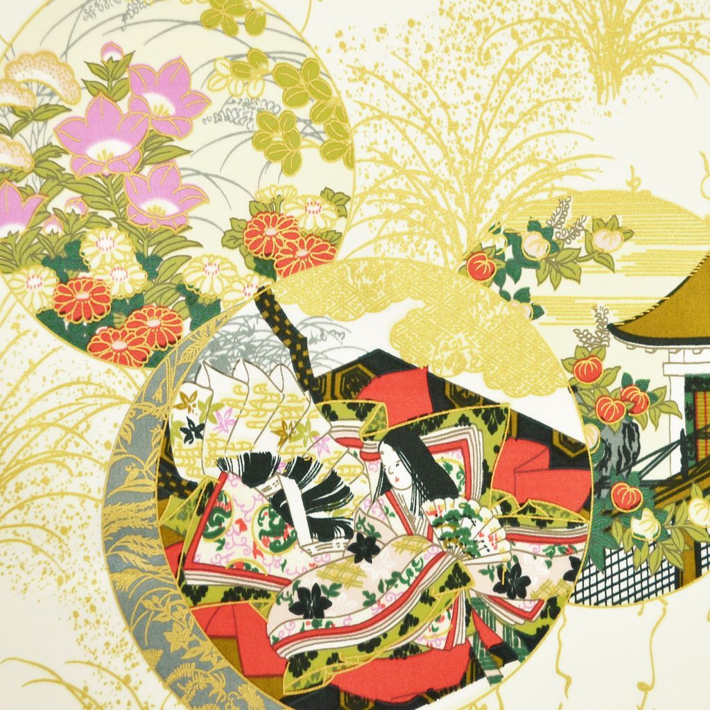 Silk scarf square "Princess of letter"