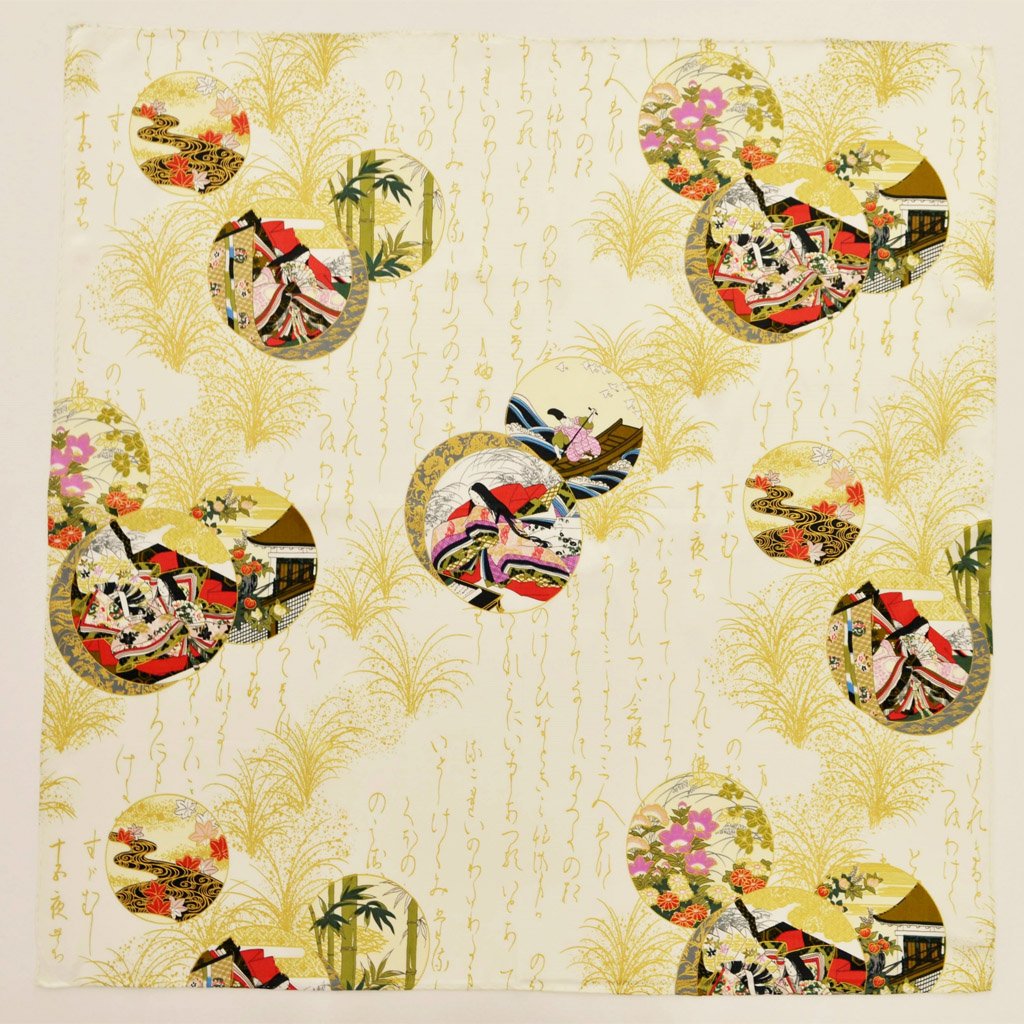 Silk scarf square "Princess of letter"