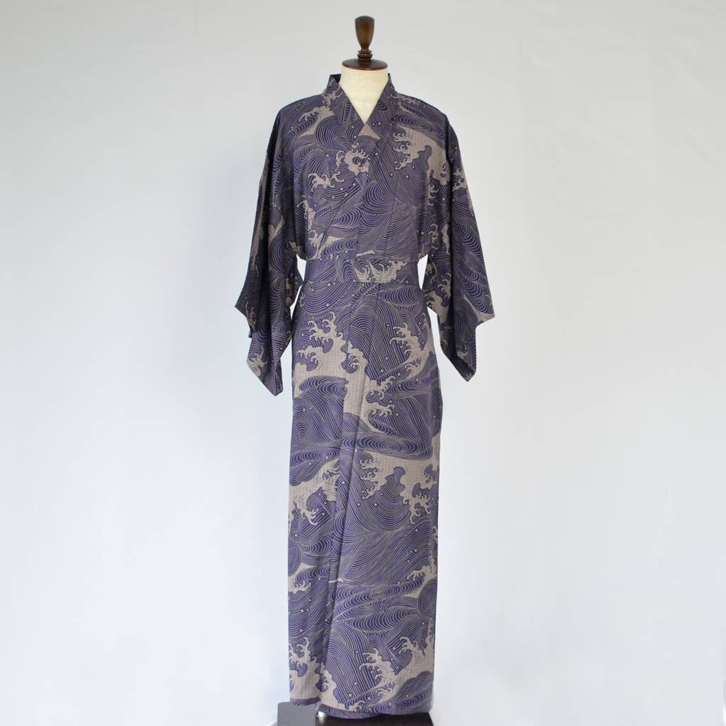 Japanese Yukata Men’s Cotton Wave