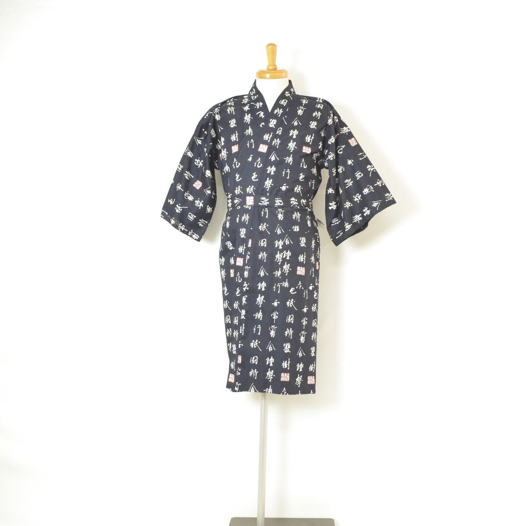 Japanese Yukata Unisex Cotton Knee-length "Characters"