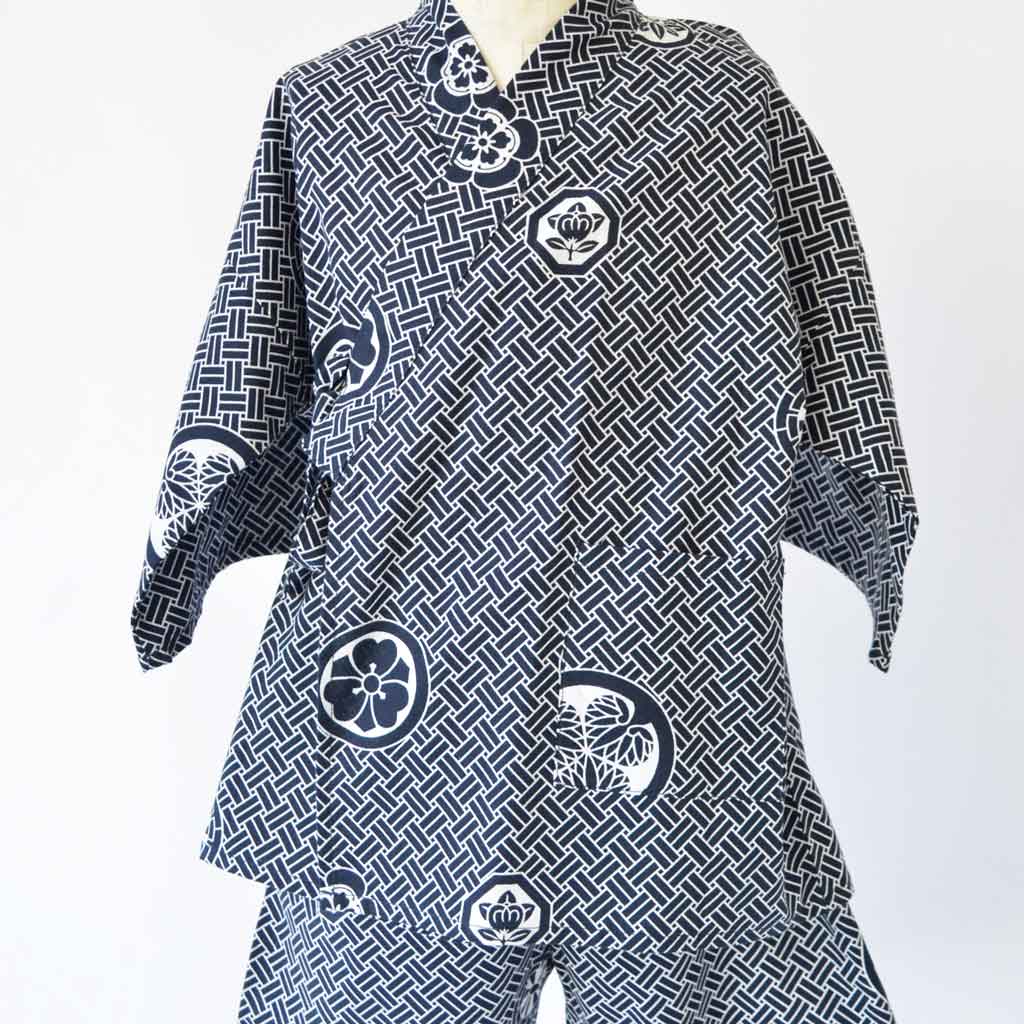 Japanese Jinbei Kid's Cotton "Crest"