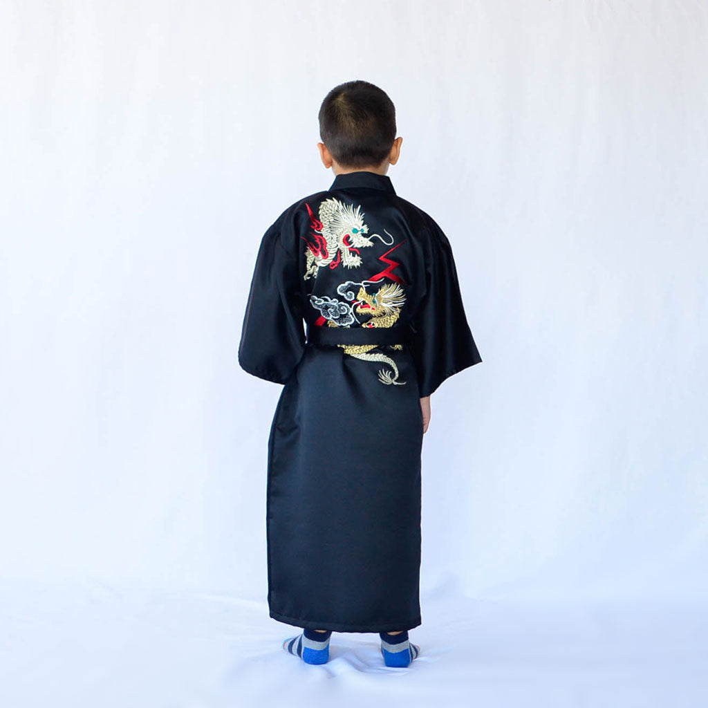 Japanese Kimono Kid's Polyester "Fighting Dragon"