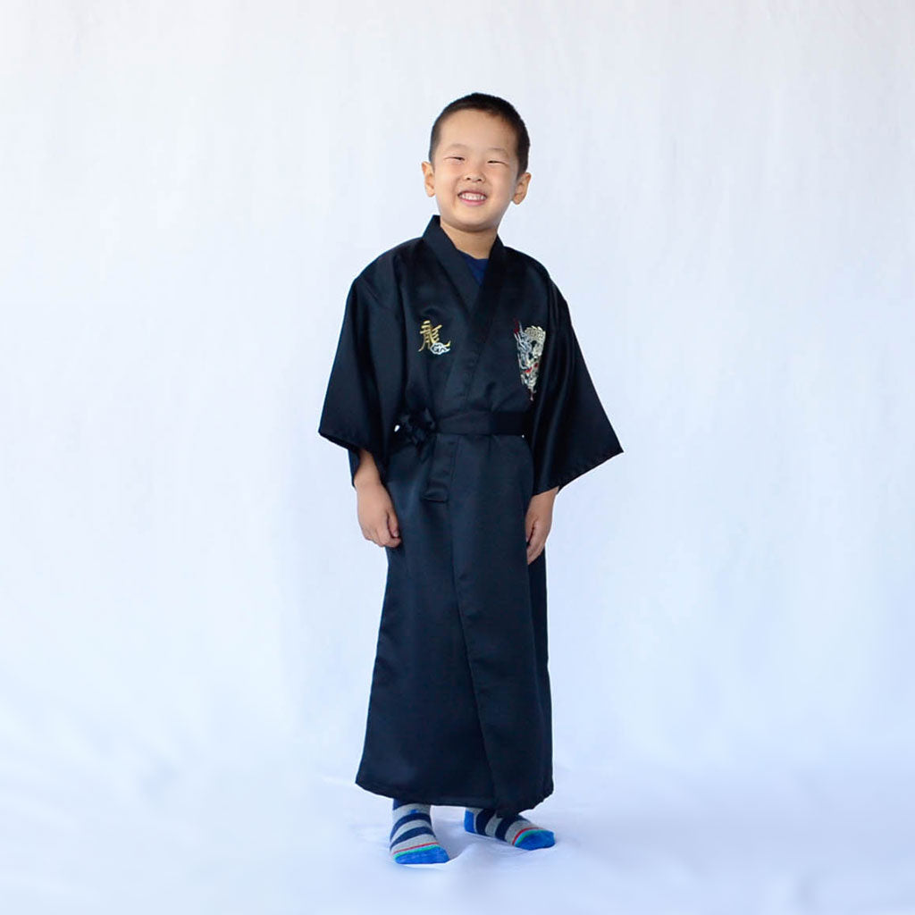 Japanese Kimono Kid's Polyester "Fighting Dragon"