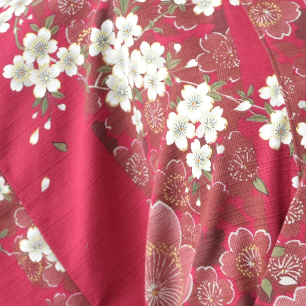Japanese Kimono Women's Cotton "Cherry blossoms"
