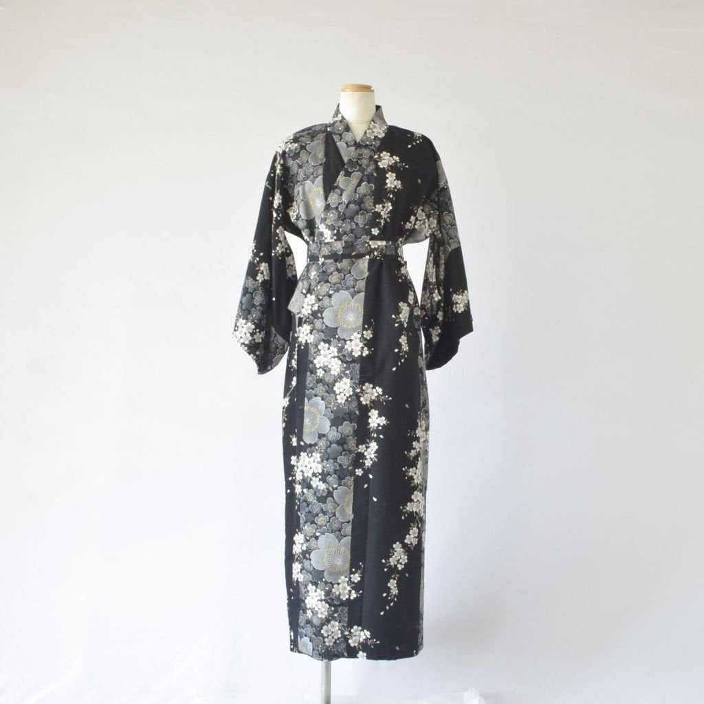Japanese Kimono Women's Cotton "Cherry blossoms"