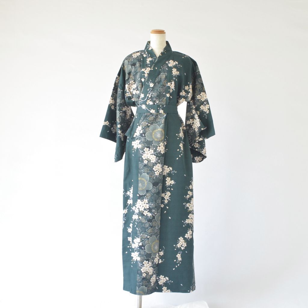 Japanese Kimono Women's Cotton "Cherry blossoms"