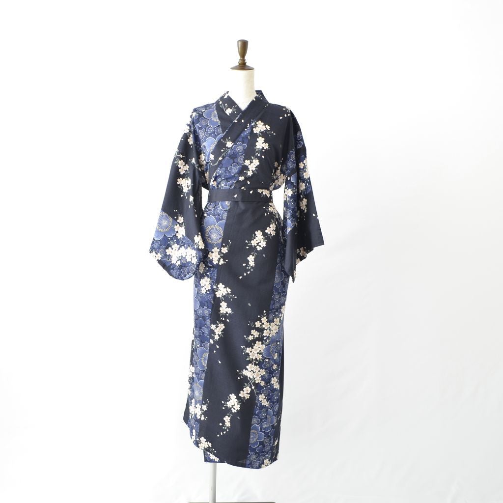 Japanese Kimono Women's Cotton "Cherry blossoms"