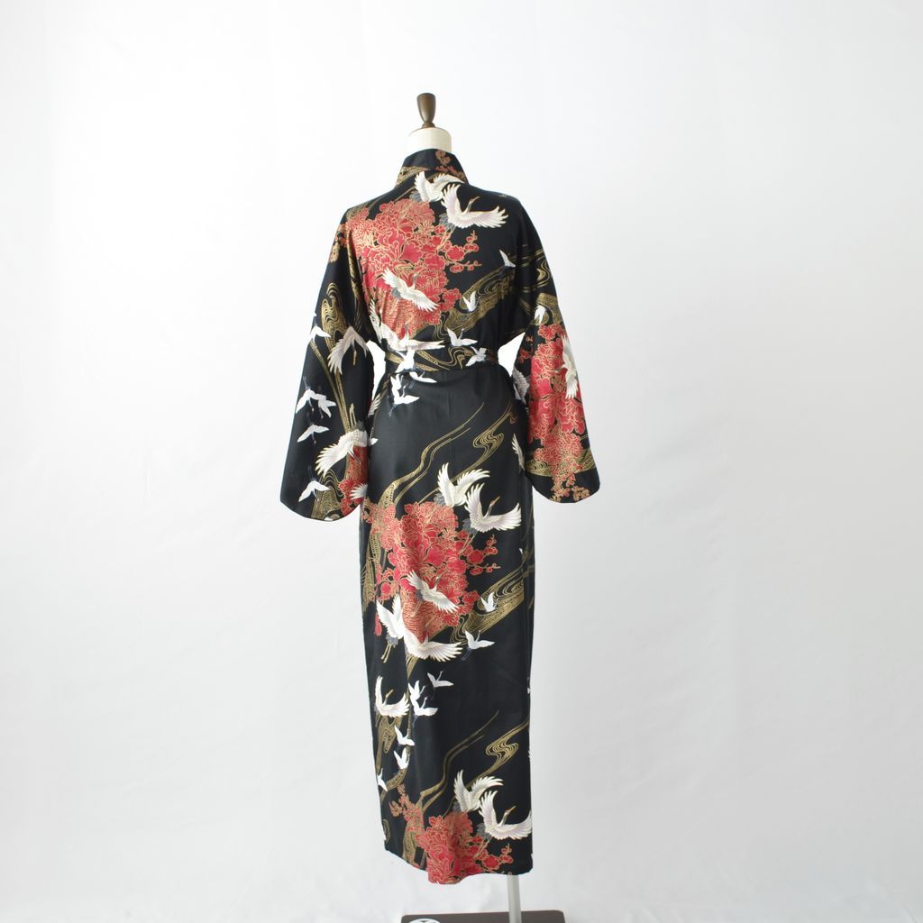 Japanese Kimono Women's Cotton "Crane"