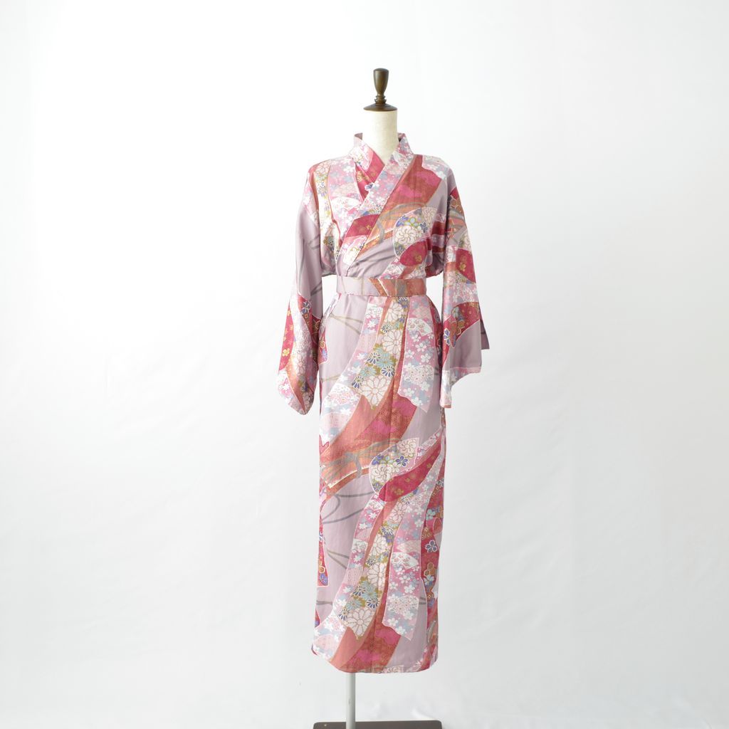 Japanese Kimono Women's Cotton "Ribbon"