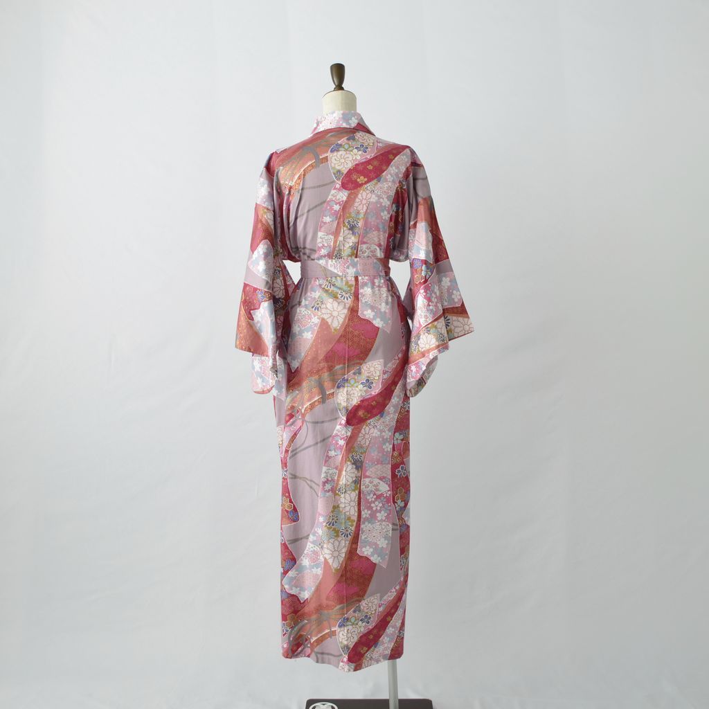 Japanese Kimono Women's Cotton "Ribbon"