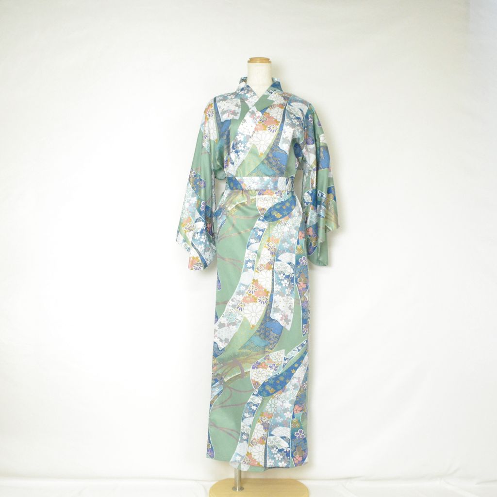 Japanese Kimono Women's Cotton "Ribbon"