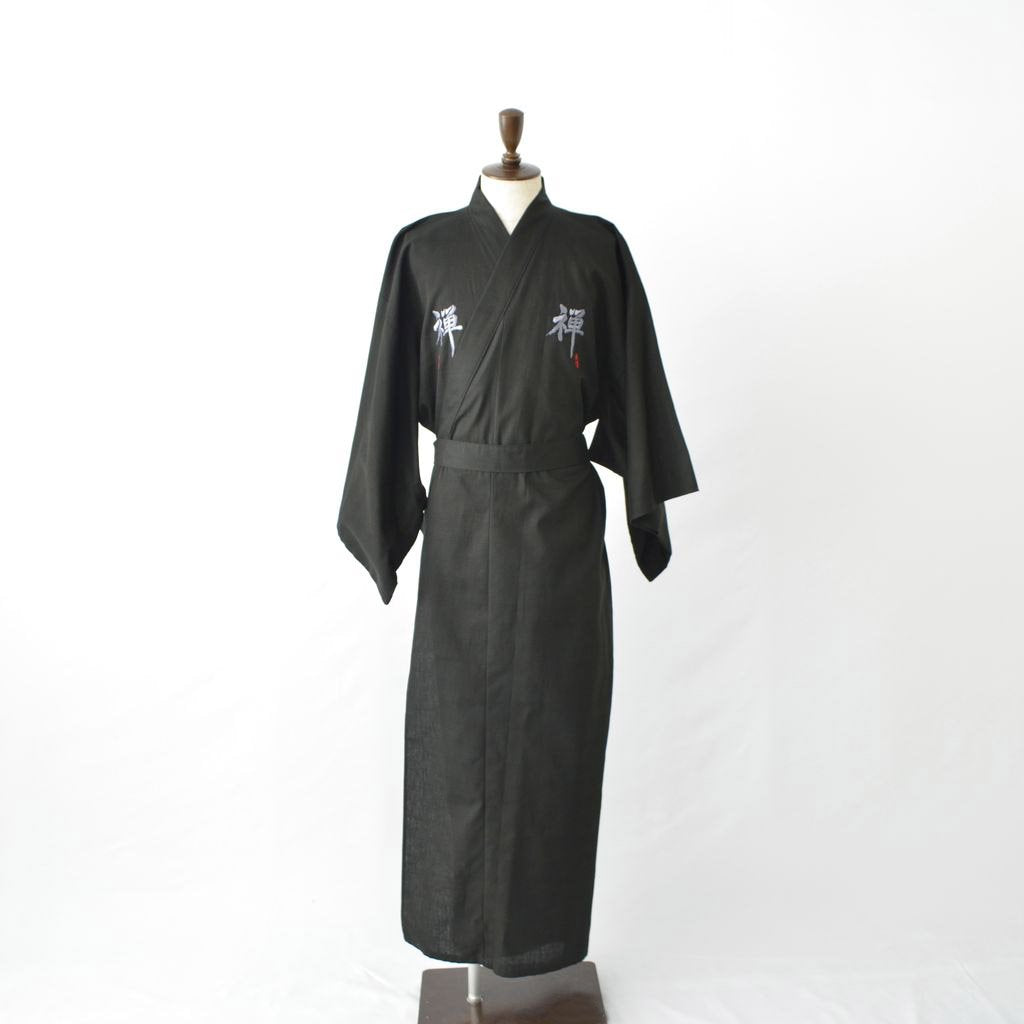 Japanese Kimono Men’s Cotton "Zen Embroidery"