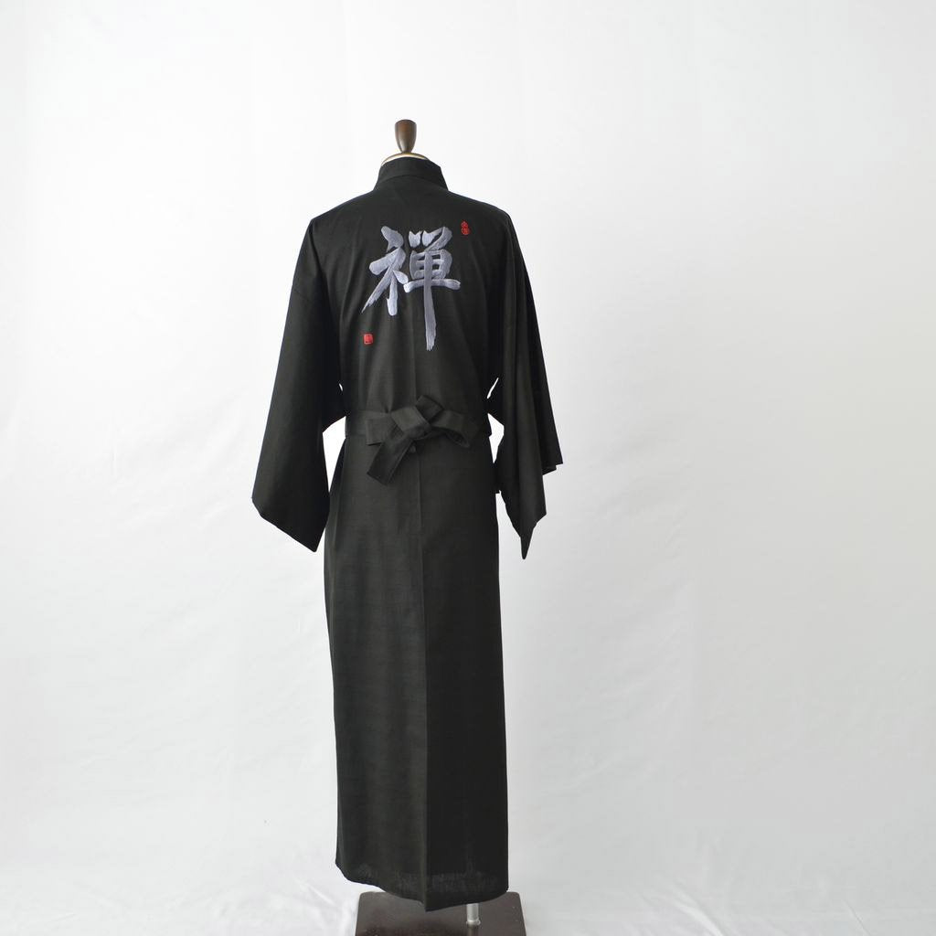 Japanese Kimono Men’s Cotton "Zen Embroidery"