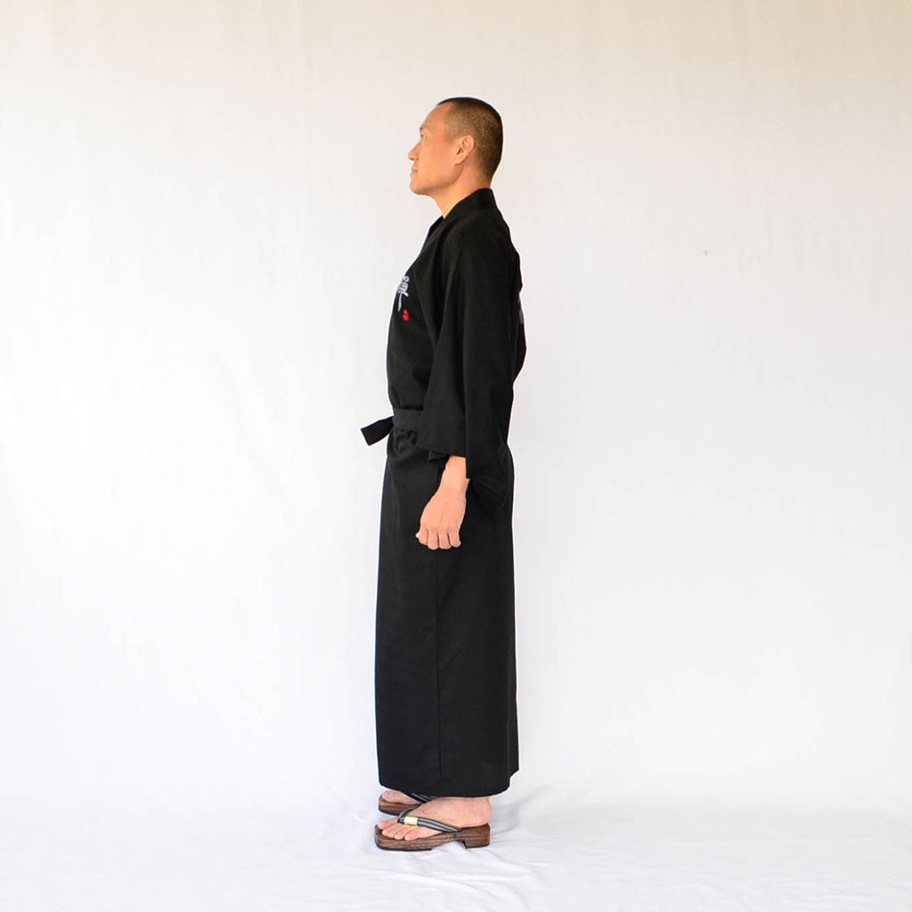 Japanese Kimono Men’s Cotton "Zen Embroidery"