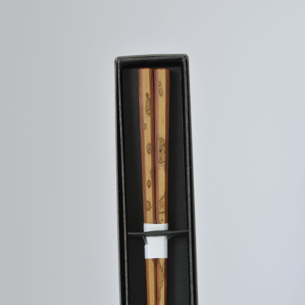 Chopsticks Octagonal Bamboo Chopsticks "Cloudy-spot bamboo"