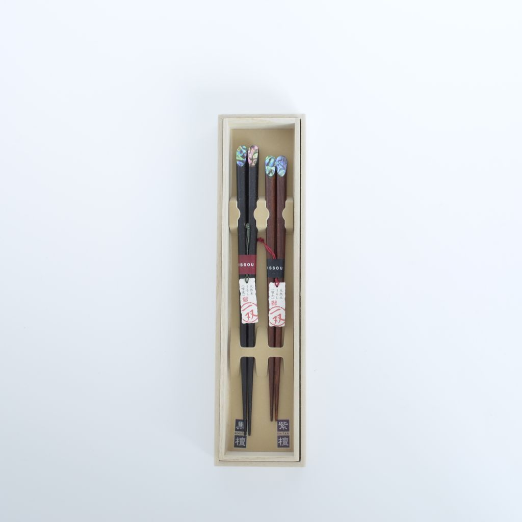 Unique Inlaid Wood Pen and Pencil Set