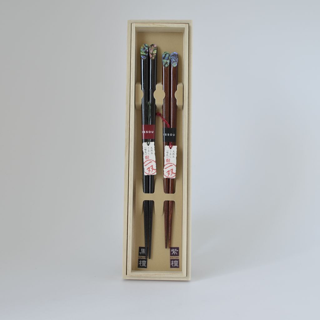 Chopsticks Set of 2P "Mother-of-pearl inlay"
