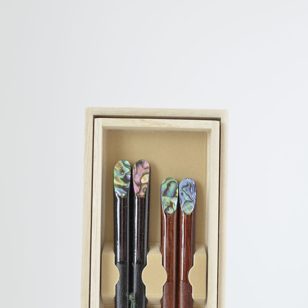 Chopsticks Set of 2P "Mother-of-pearl inlay"
