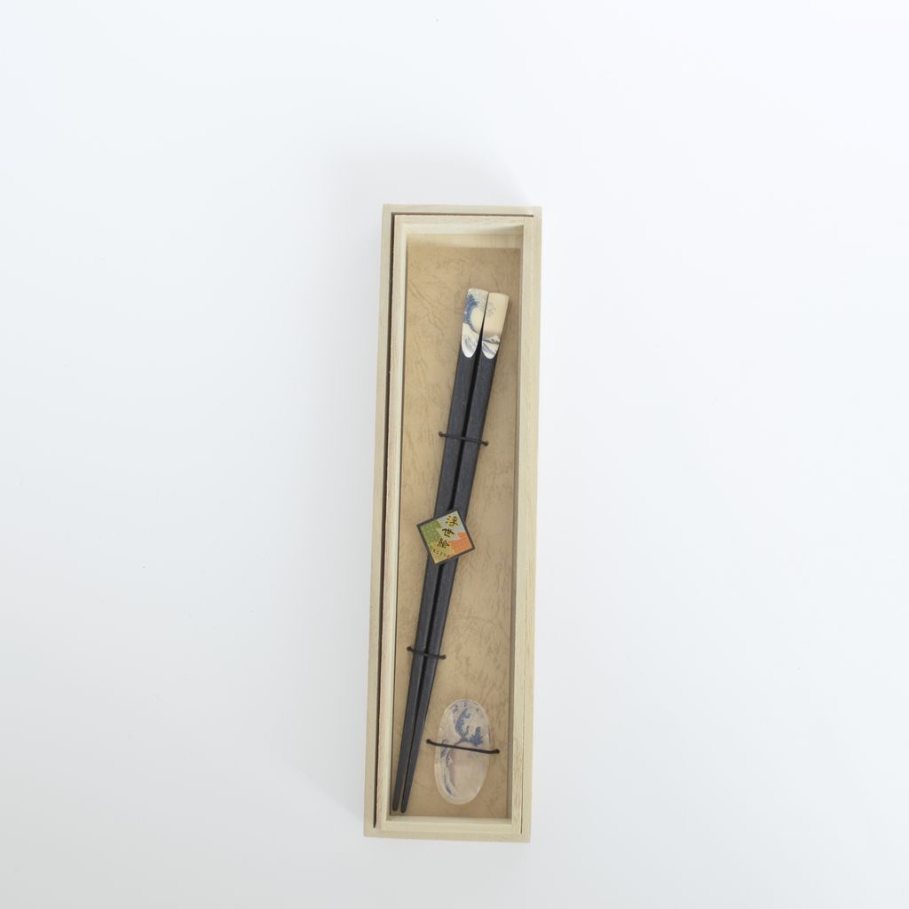 Chopsticks Chopstick Rest Set "The Great Wave off Kanagawa"