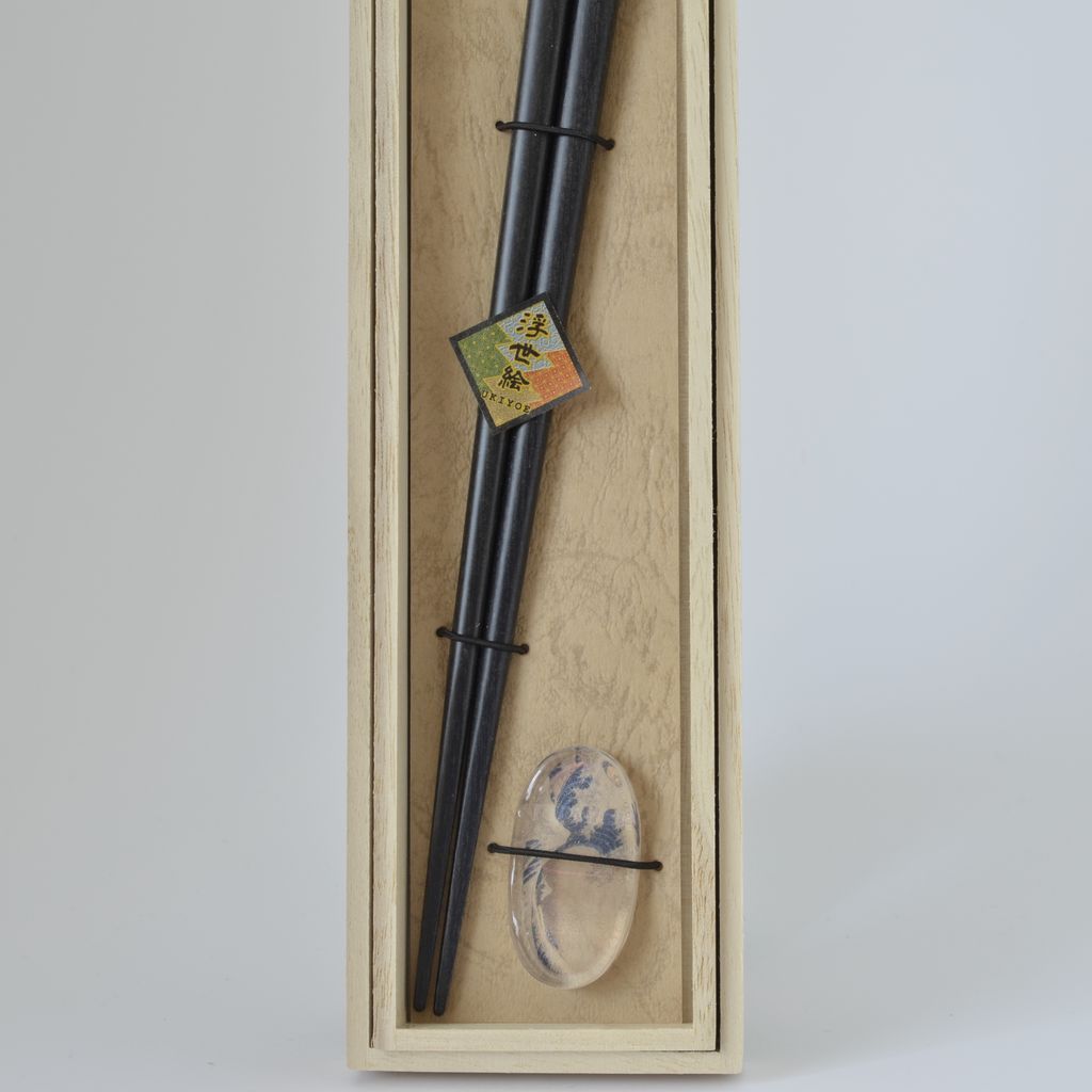 Chopsticks Chopstick Rest Set "The Great Wave off Kanagawa"