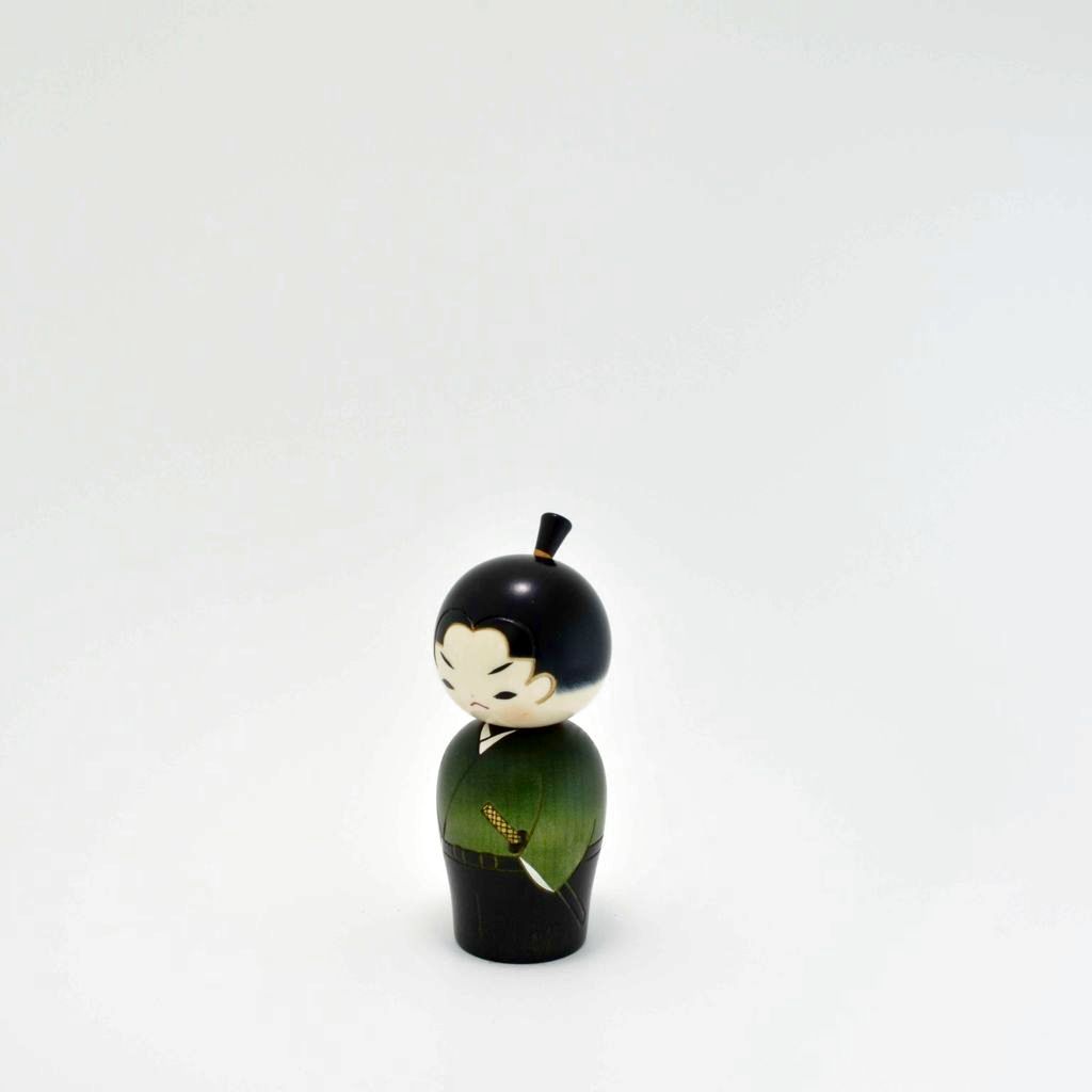 Kokeshi doll "Wakasamurai" Young Samurai