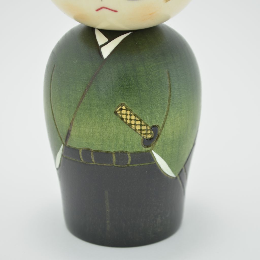 Kokeshi doll "Wakasamurai" Young Samurai