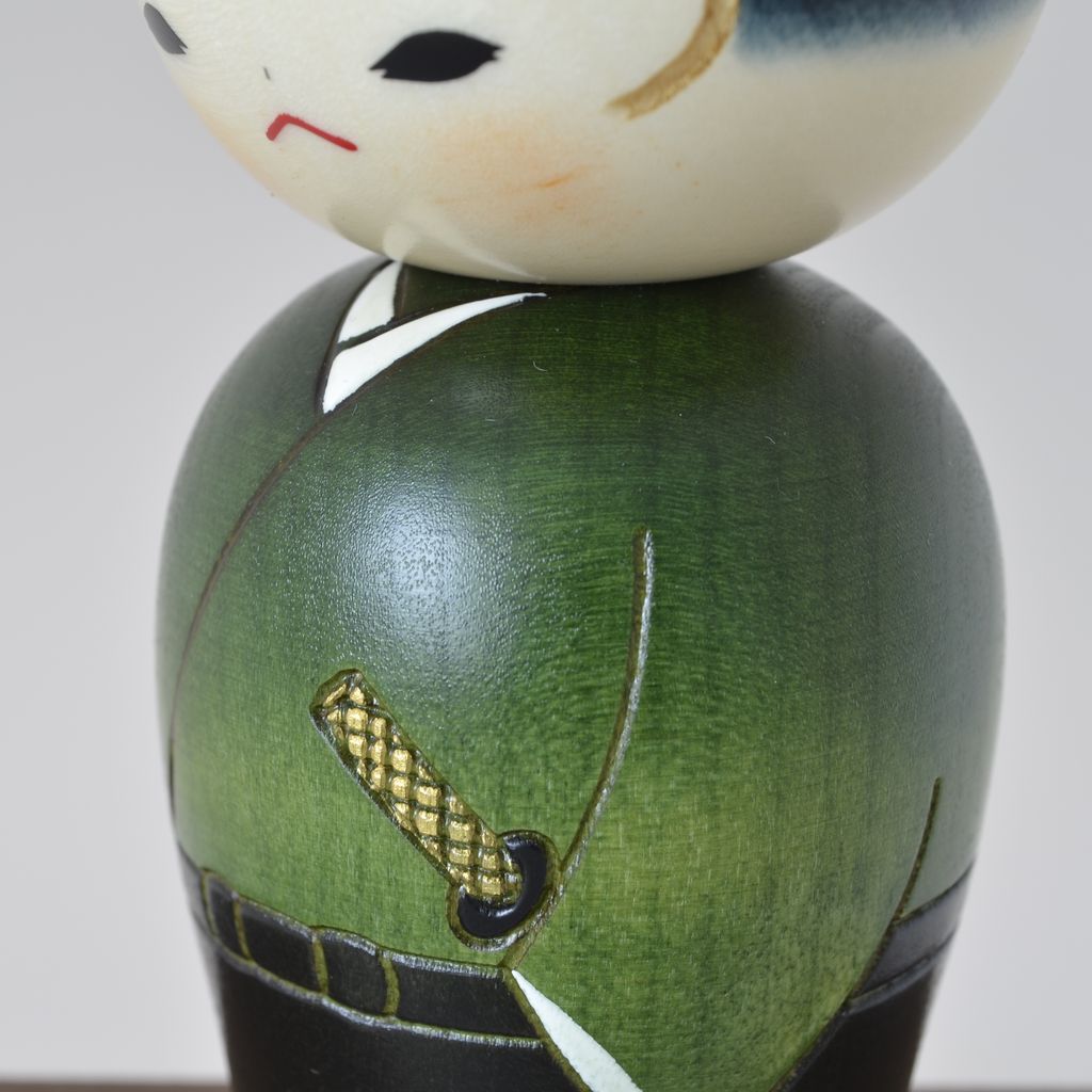Kokeshi doll "Wakasamurai" Young Samurai