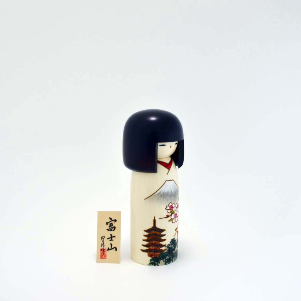 Kokeshi doll "Fujisan (Mt.Fuji)"