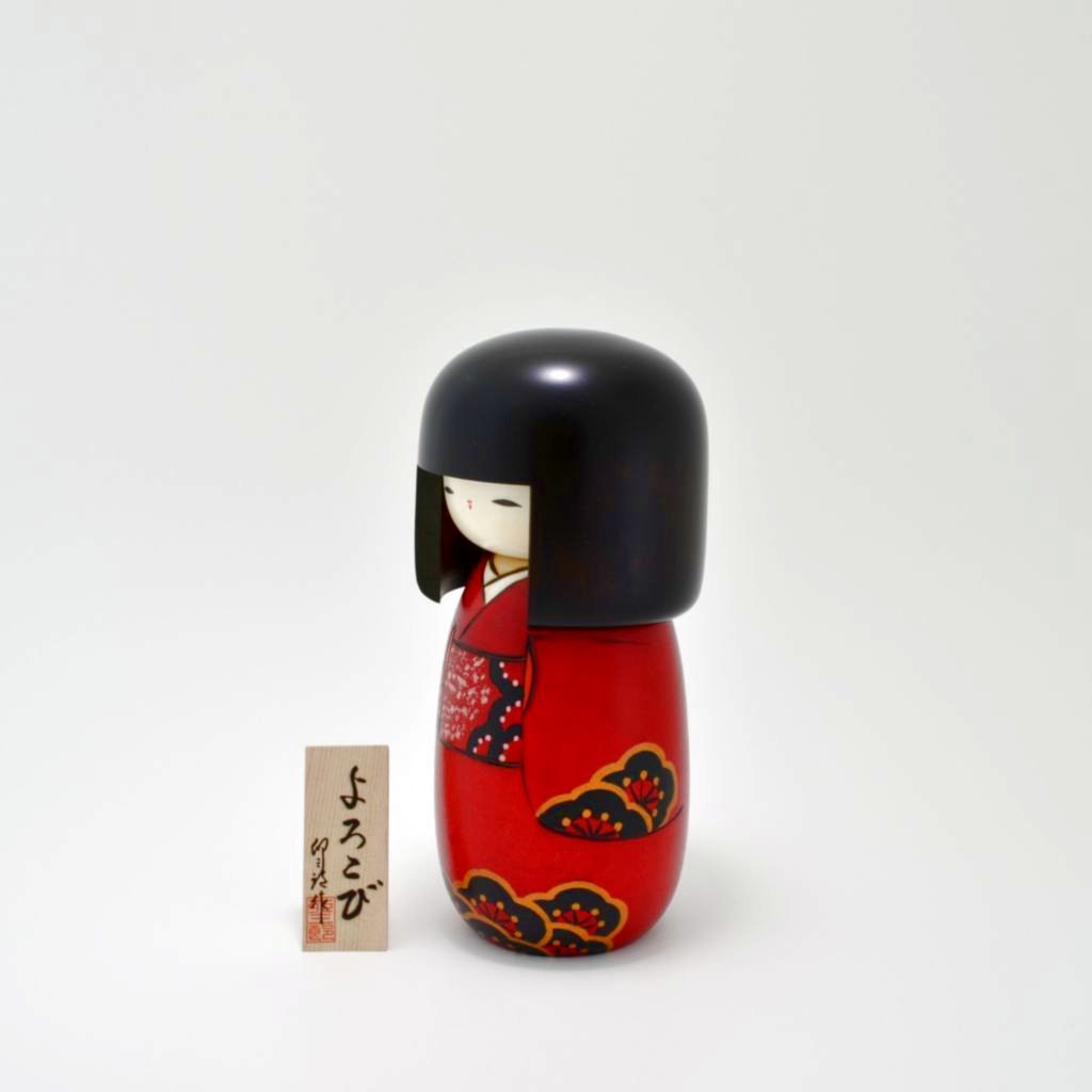 Kokeshi doll "Yorokobi (Pleasure)"