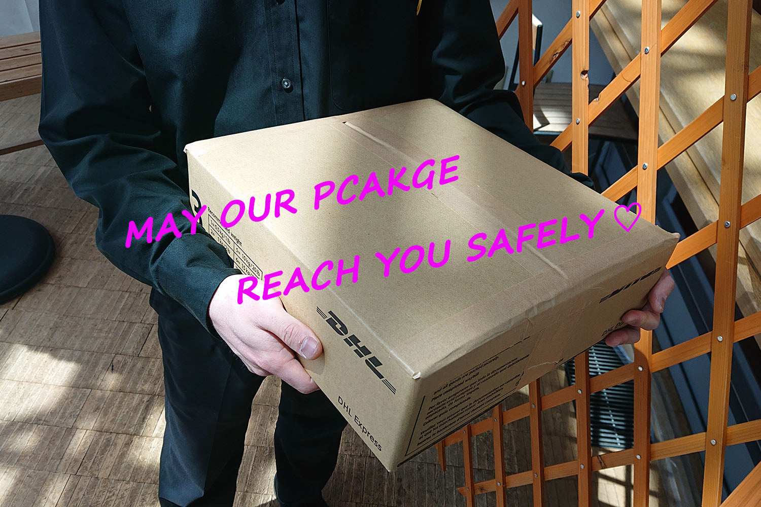 May our package reach you safely.