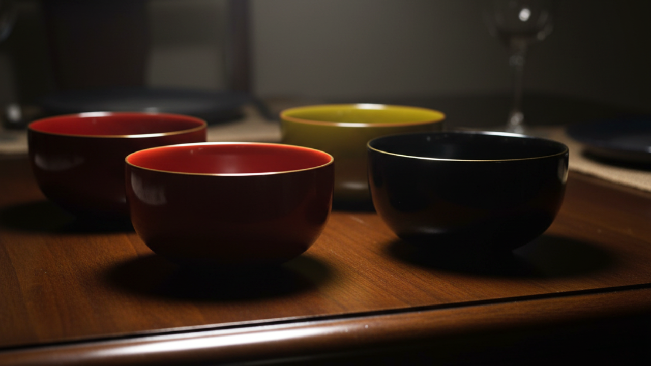 Lacquerware miso miso sou bowl