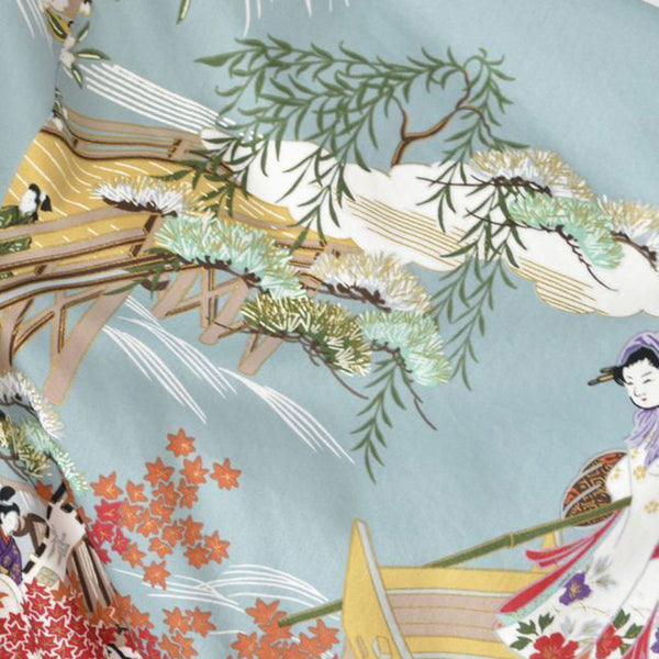 【お値下げ中】COHINA YUKATA SET 桔梗　オフホワイト COHINA YUKATA SET 桔梗 | 小柄・低身長女性向けファッション