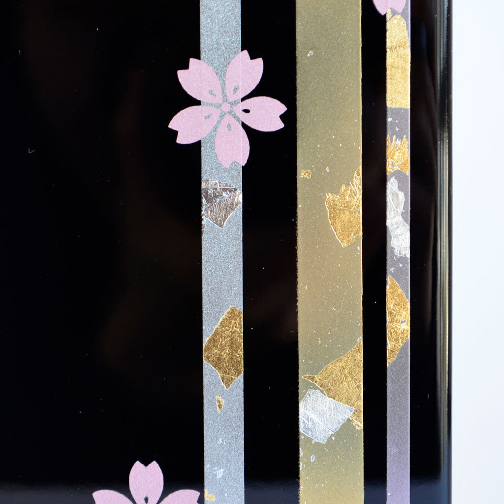 Lacquerware Vase "Cherry Blossoms"