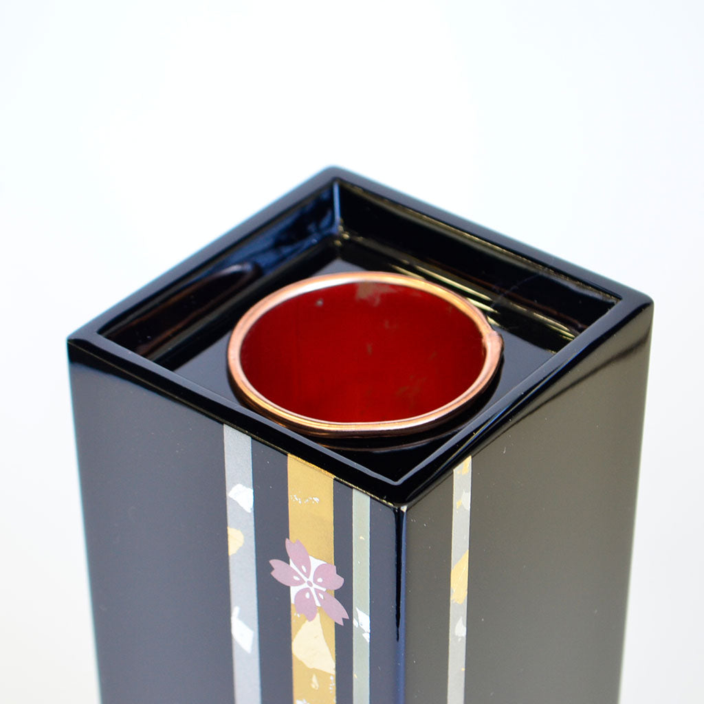 Lacquerware Vase "Cherry Blossoms"