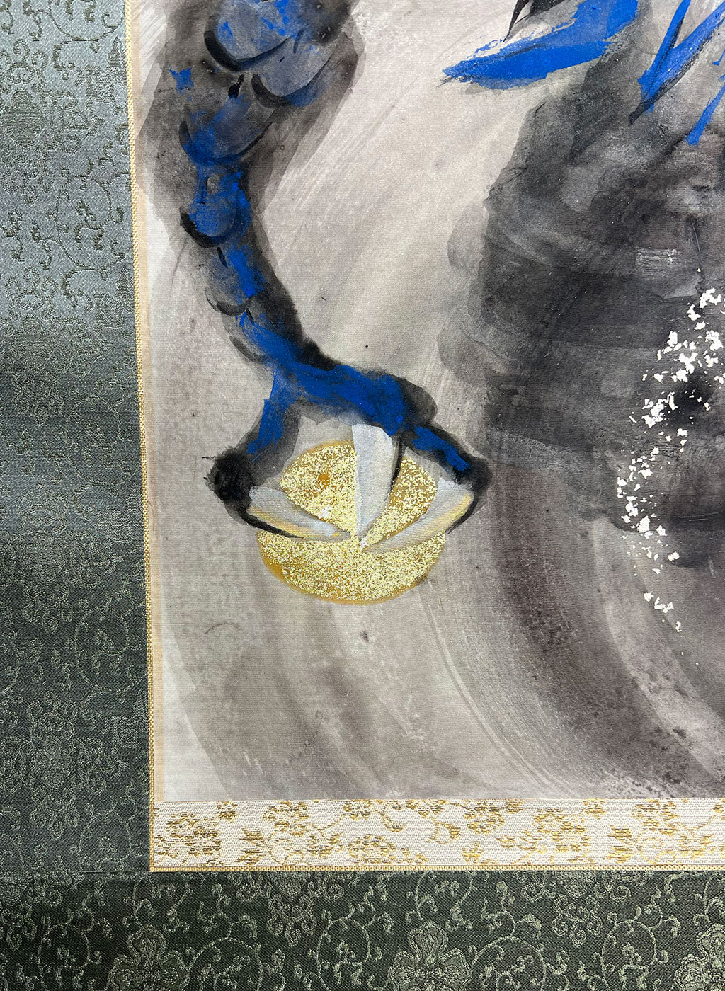 Japanese Hanging Scroll Kakejiku Painted by Shinji Kouno “Dragon” (OKJ 110)