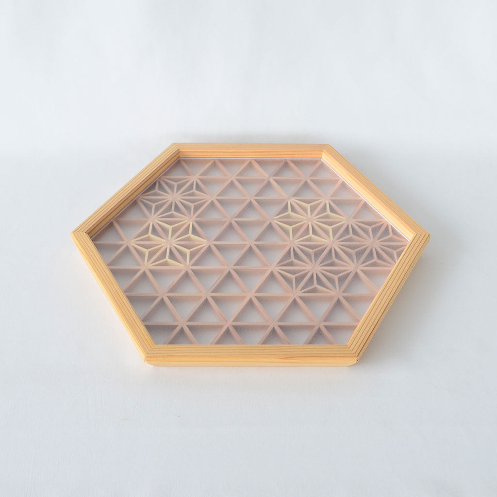 Kumiko Hexagonal Serving Tray