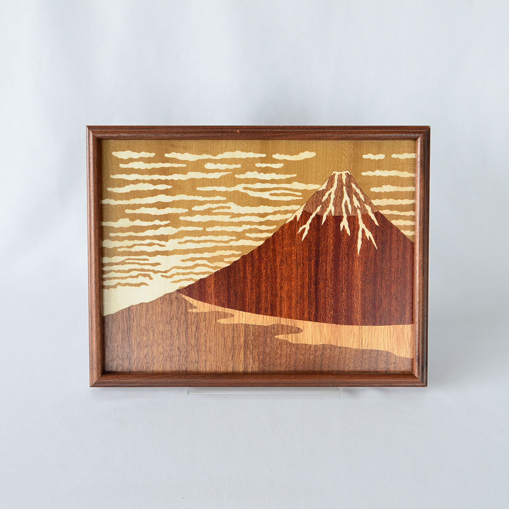 Mokuzogan (Wood Inlay) Decorative Tray