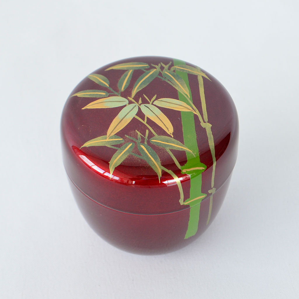 Lacquerware Tea Caddy "Bamboo Forest"