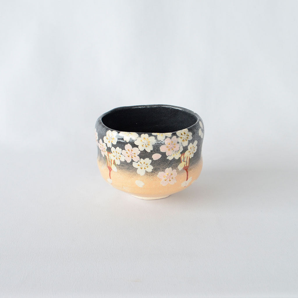 Kiyomizu Matcha Tea Bowl "Yozakura"