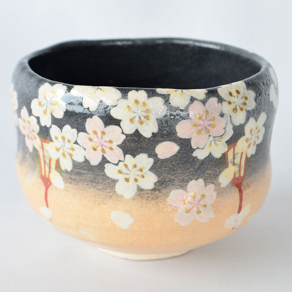 Kiyomizu Matcha Tea Bowl "Yozakura"