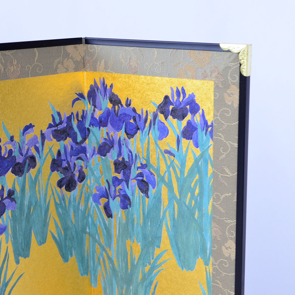 Small Gold Folding Screen – Kōrin's Iris Screen